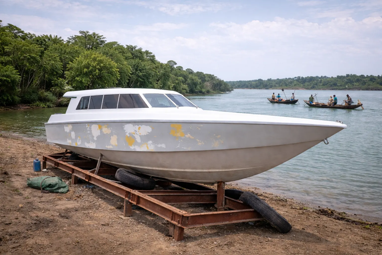 GRP HULL STRUCTURAL REPAIR project photo